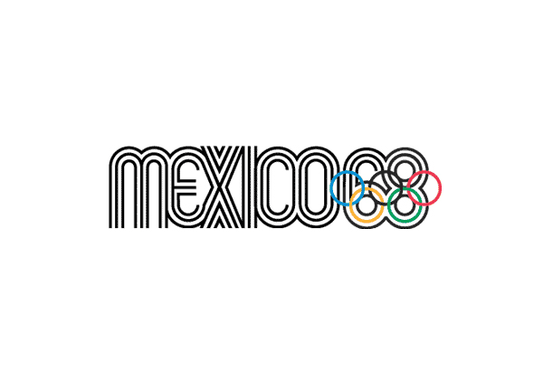 Logotipo de las olimpiadas Mexico 1968 imagen del emblema